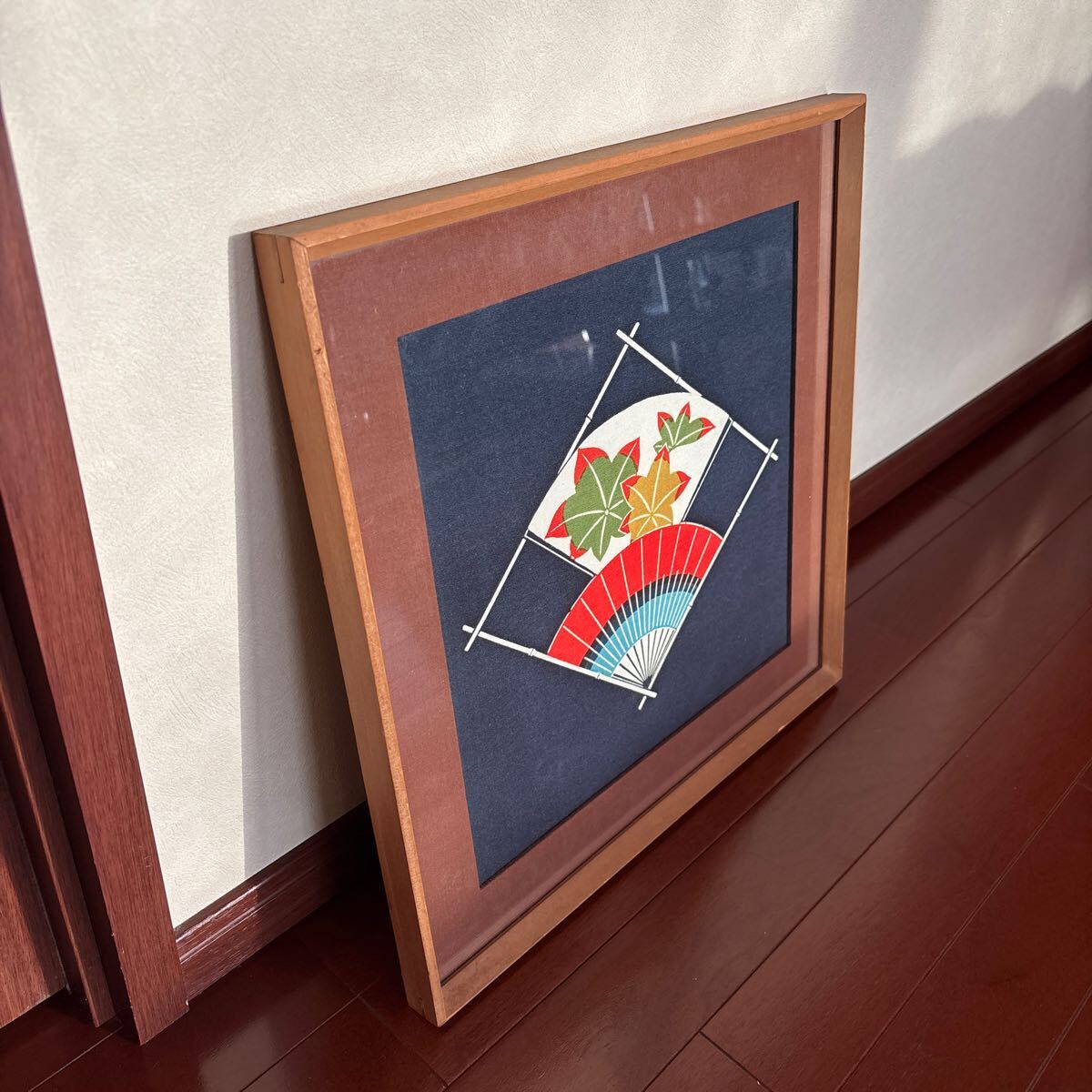 民藝品 額装 インテリア 額縁 フレーム 縦43.5㎝ 横43.5㎝拍卖