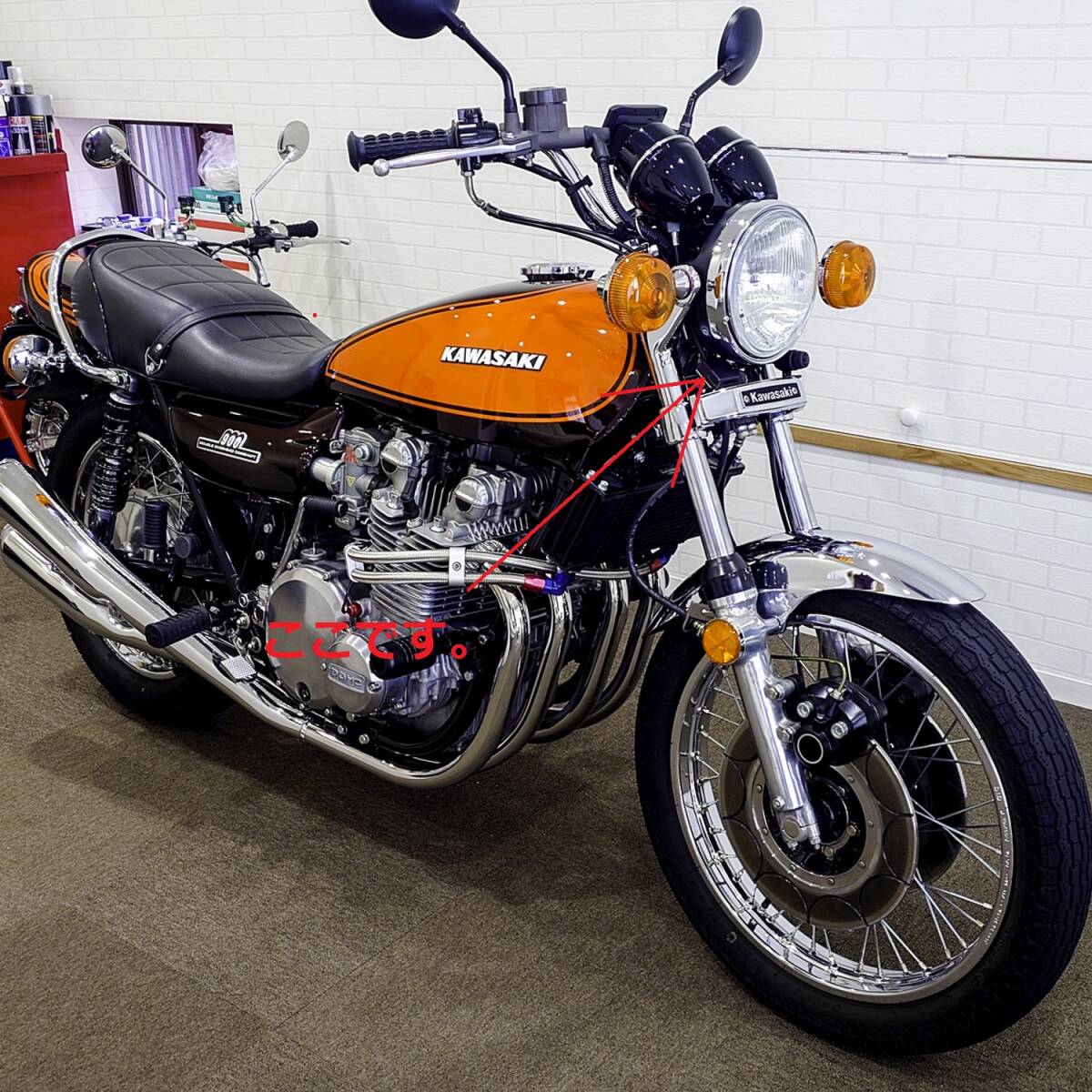★☆ETCアンテナ取付ステ- Z1 Z2 KZ1000 KZ900 三又エンブレム取付車用 新バージョン☆★拍卖