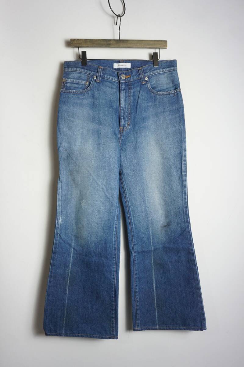 正規 JOHNBULL ジョンブル DENIM DELIGHT DAYS 11.5オンス デニム フレア ジーンズ パンツ JY231P09 薄青 30 本物 116P★1拍卖