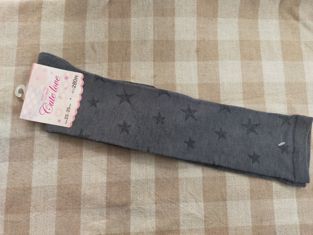 くつ下 ハイソックス 靴下 未使用 23〜25センチ拍卖