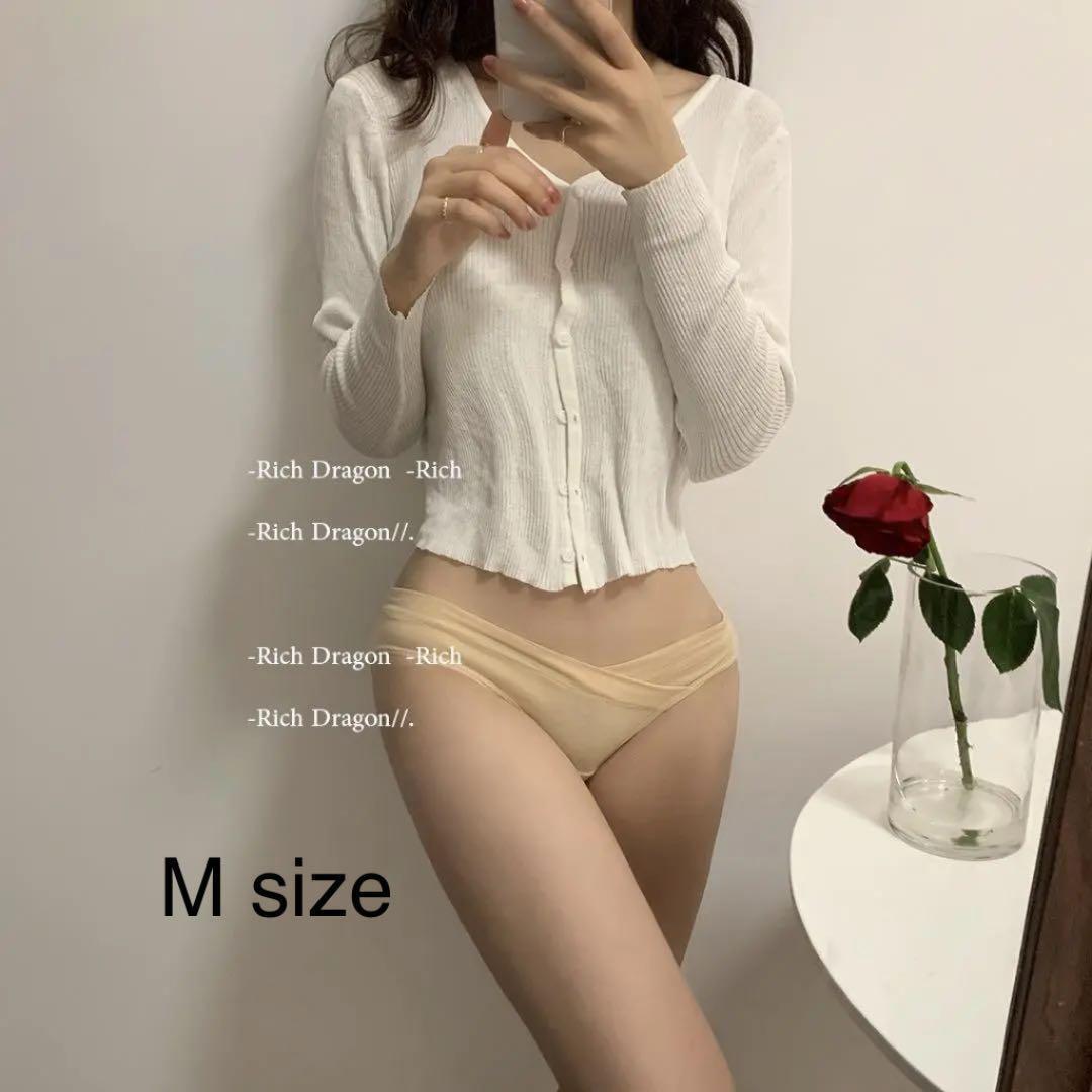 J-55.匿名配送 コットンショーツ レディース ベージュ M拍卖