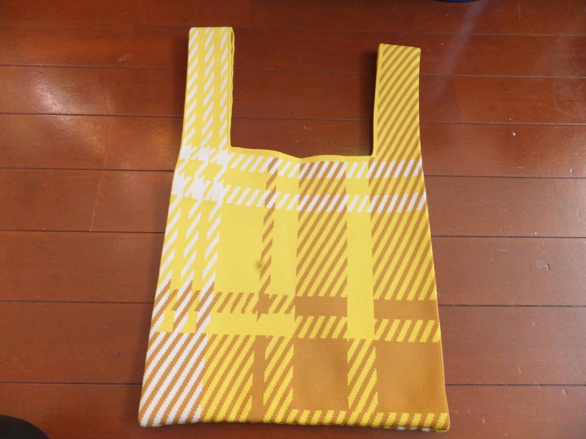 未使用品!おしゃれなカラフルニットバッグ!拍卖