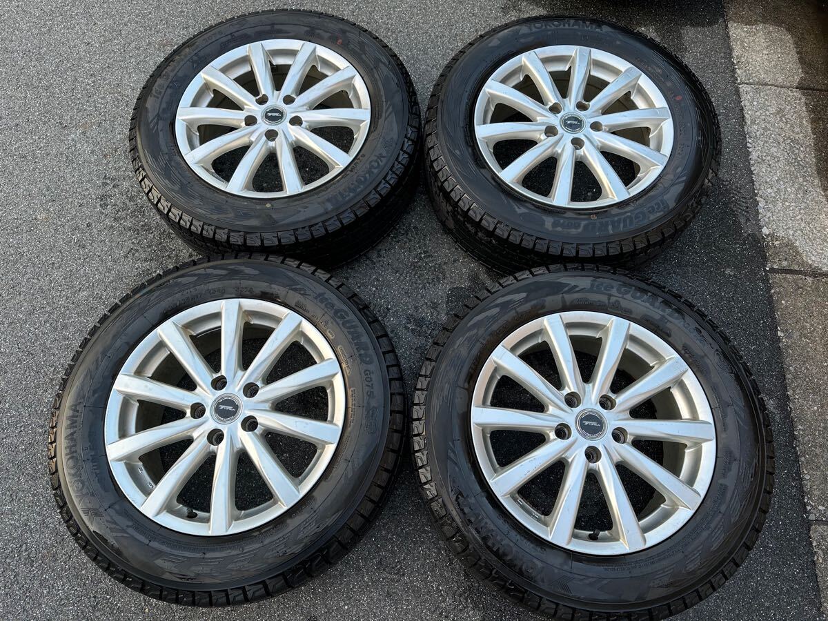 中古スタッドレスセット ヨコハマ アイスガード 225/65R17 G075 17インチ 7J 1770 +53 PCD114 5H CX-5 CR-V レガシィアウトバック BT5 BS9拍卖