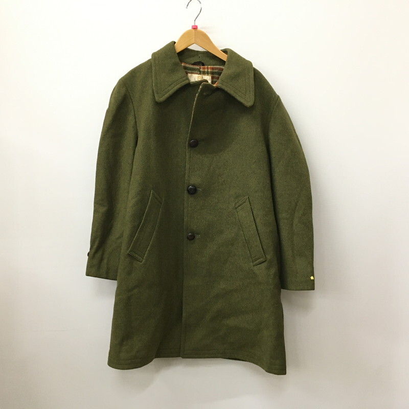 TEI【現状渡し品】60s ZERO KING WOOL COAT 60年代 ウールコート MADE IN USA グリーン 42 チェスター〈145-250124-YO-08-TEI〉拍卖
