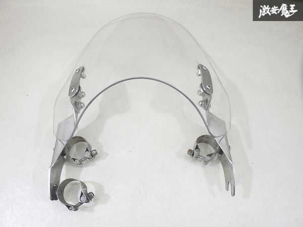 【割れ無し!】 National Cycle ナショナルサイクル ソフテイルにて使用 ウインド シールド 風防 バイク用 アクリル A KBA 38477 棚28-1拍卖