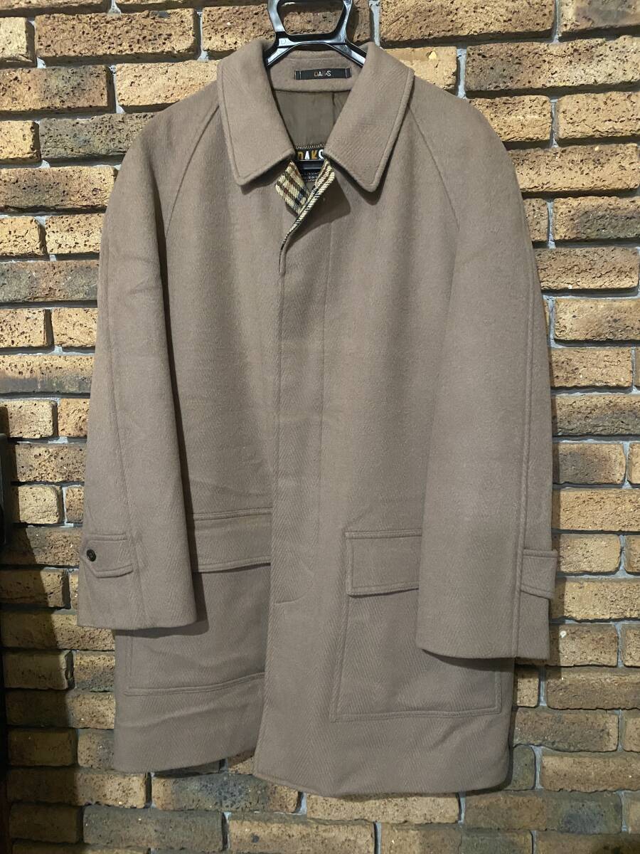 美品★DAKS ダックス ウールコート 日本製 NO.781643 毛100% 裏地ポリエステル キュプラ拍卖