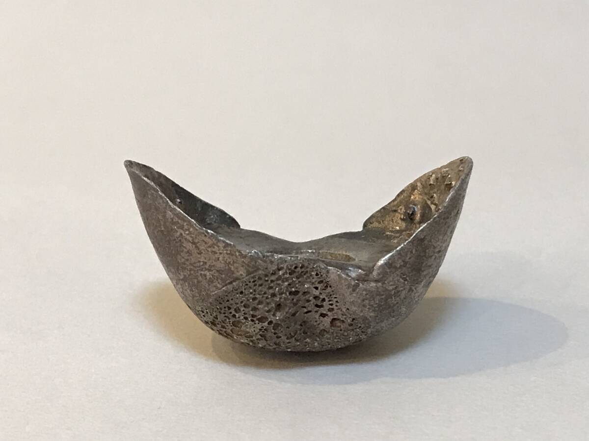 中国古玩 唐物 中国古銭 馬蹄銀 「福」刻銘 37 g拍卖