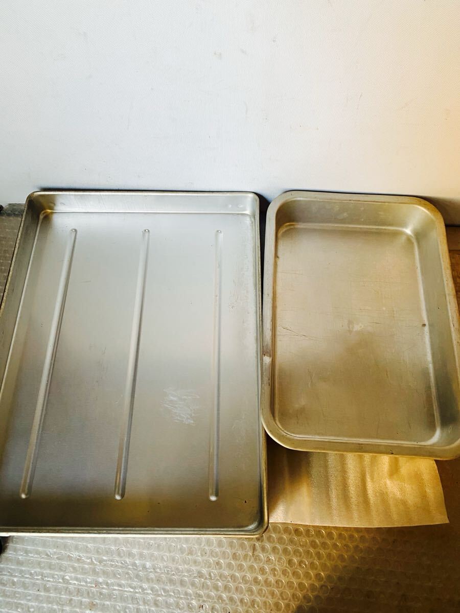 業務用 調理器具 アルミ製バット 角バット2点売り拍卖