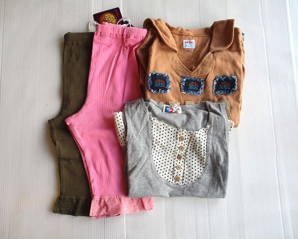 フ206●120㎝*新品未使用●女の子福袋4枚拍卖