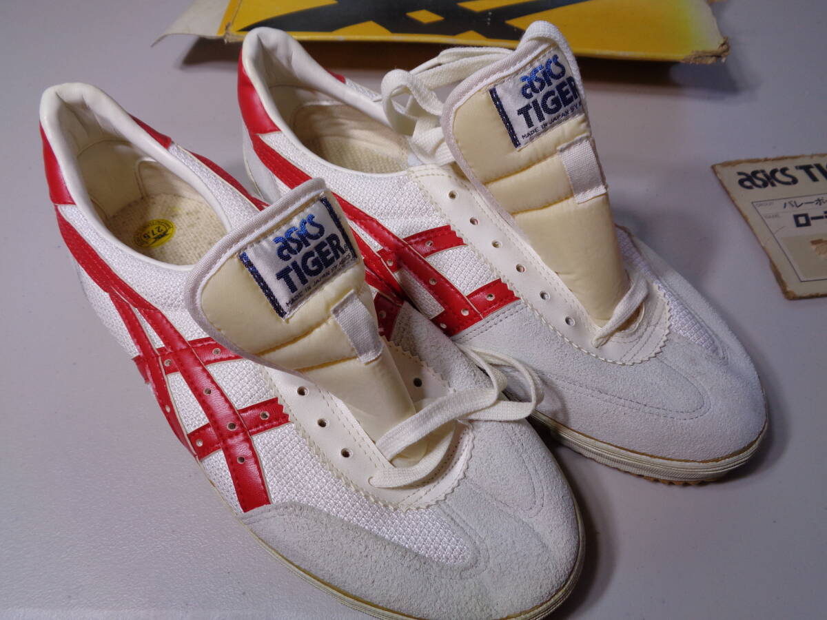 ●観賞用●27,5cm ローテ アシックス タイガー バレーボール シューズ シミ ●ビンテージ vintage asics tiger ●japan製拍卖