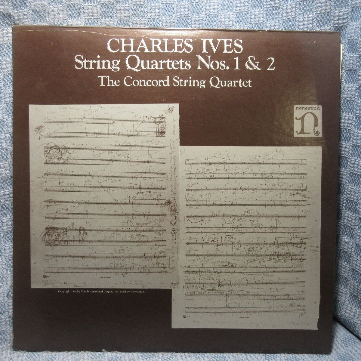 VA362●G-5011H チャールズ・アイヴス CHARLES IVES/コンコード弦楽四重奏団「弦楽四重奏曲第1番&第2番」LPレコード(アナログ盤)拍卖