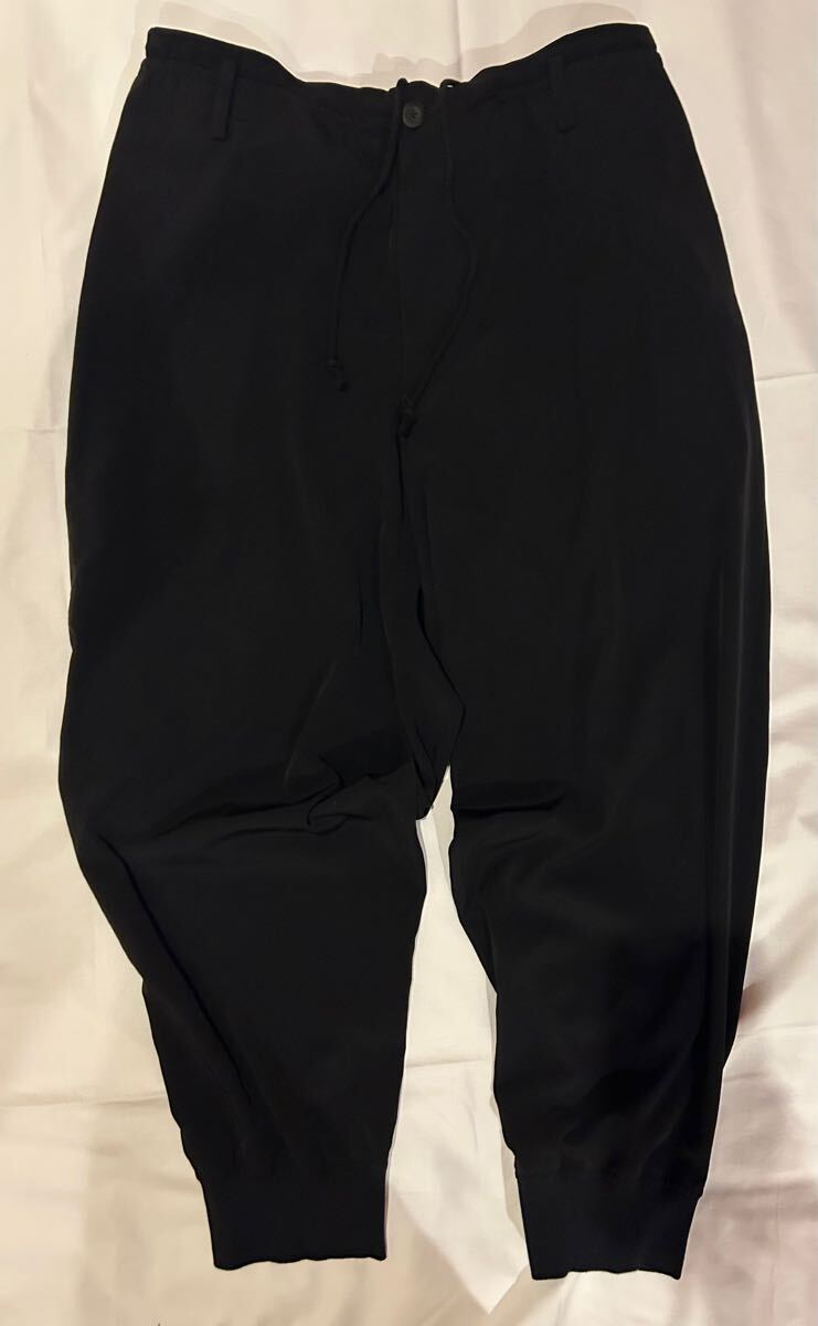 ヨウジ ヤマモト パンツ ブラック yohji yamamoto 21ss M-後フラシ裾リブP 黒 サイズ 2 M y-3拍卖