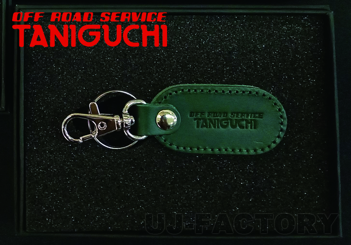 ORS タニグチ レザーキーホルダー グリーン ジムニー 汎用 OFF ROAD SERVICE TANIGUCHI拍卖