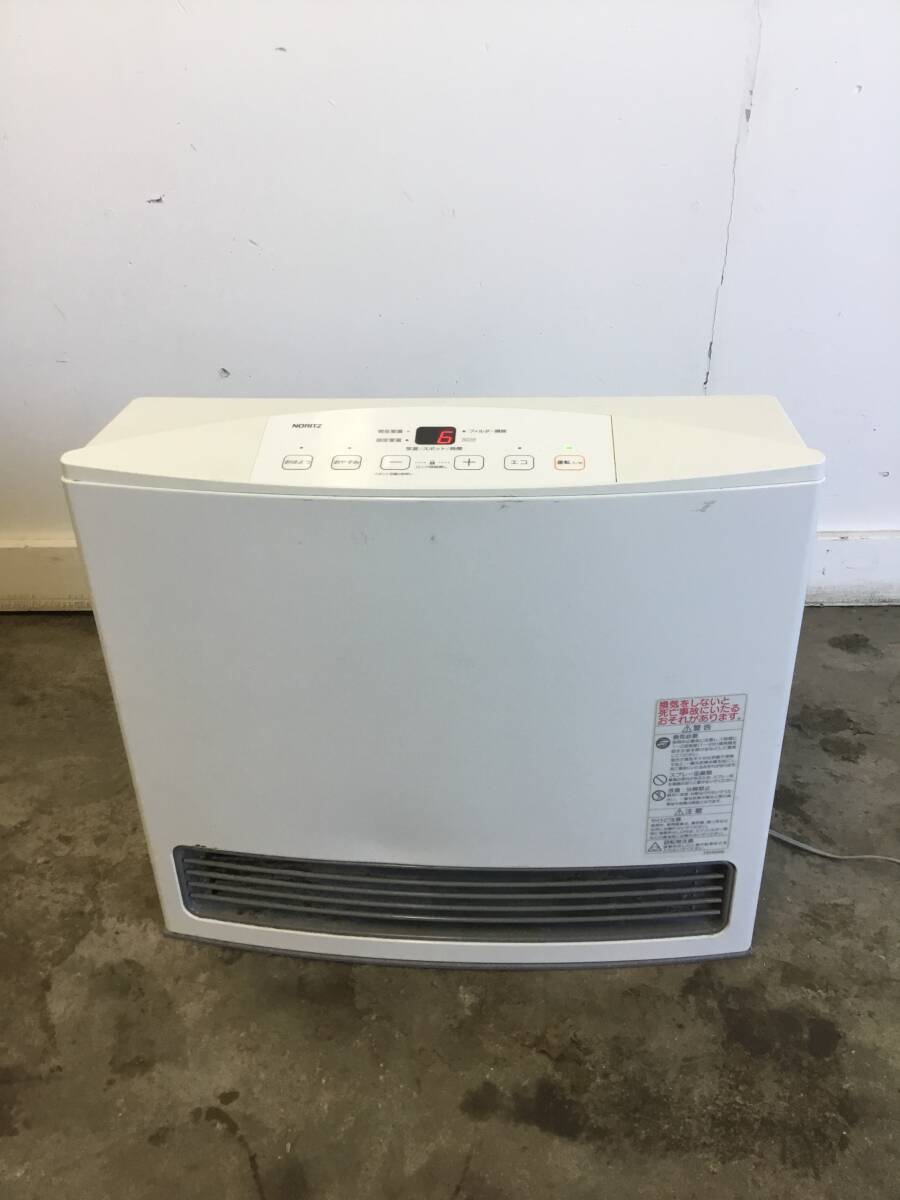 △ 岐阜発/ NORITZ/ ノーリツ/ ガスファンヒーター/ GFH-4005S/ LPガス用/ 2018年製/ 通電確認/ サビあり/ 現状品/ R7.1/17 △拍卖
