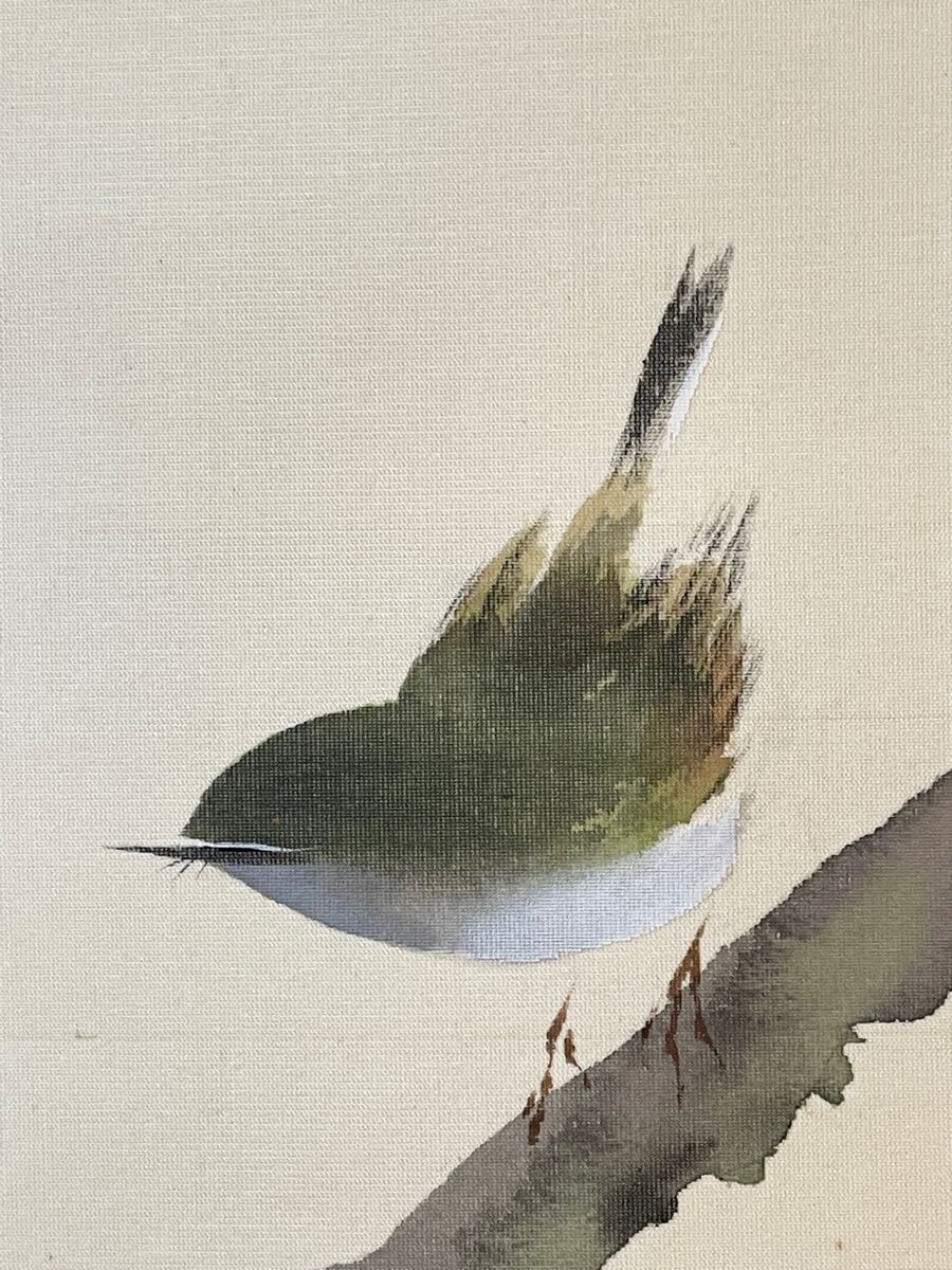 即決!模写 平井楳仙/梅にウグイス 掛軸(検索=桜 春 渡辺省亭 木島桜谷 小原古邨 雪岱 新版画 契月 是真 暁斎 狩野派 琳派 北斎 大観 栖鳳拍卖