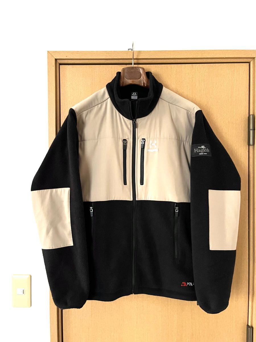 定価21.890円☆Haglfs ホグロフス☆Combination Fleece Jacketコンビネーションフリースジャケットアウター L拍卖