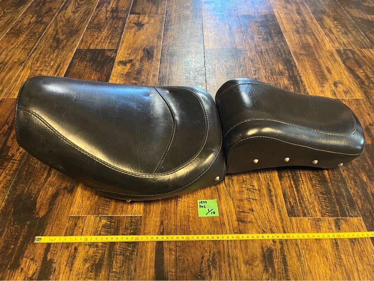ハーレー1977年ショベルFXSにて使用!マスタングシート、mustang シート ハーレー拍卖