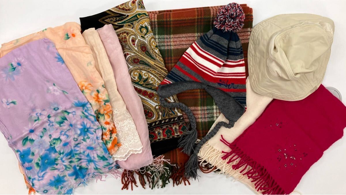 jまとめ6 マフラー ストール ショール 大判 QUEENS COURT Guy Laroche ANTEPRIMA MIZUNO帽子 拍卖