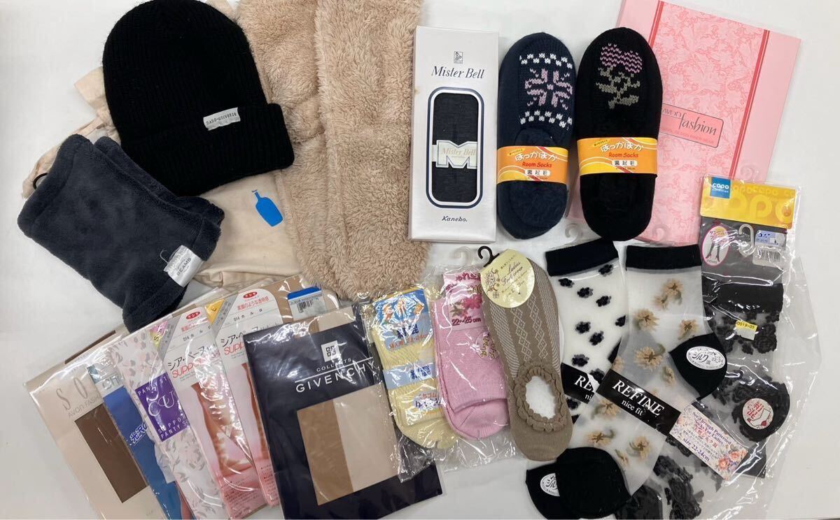 jまとめ7 セット まとめ売り 靴下 ソックス 婦人 タイツ ストッキング ニット帽 ネックウォーマー スリップ拍卖