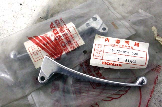 ホンダジャイロX 新品レバー 53175-GC1-000 ライブディオDIOジュリオジョルノモンキーモトコンポズーマージョーカータクトスズキヤマハJOG拍卖