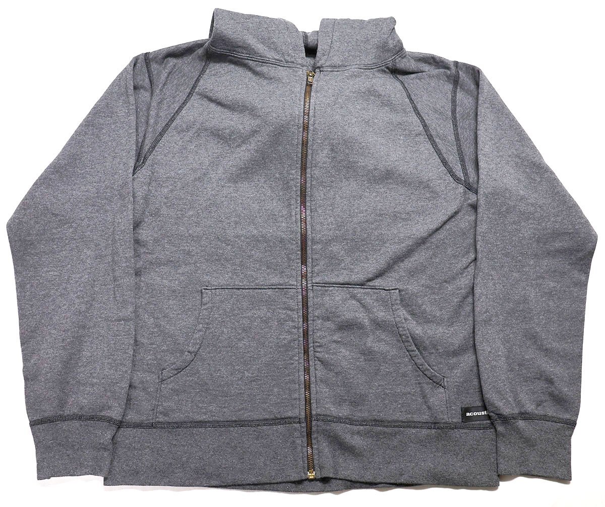 Acoustic (アコースティック) Full Zip Parka / フルジップパーカー 美品 チャコール size M拍卖