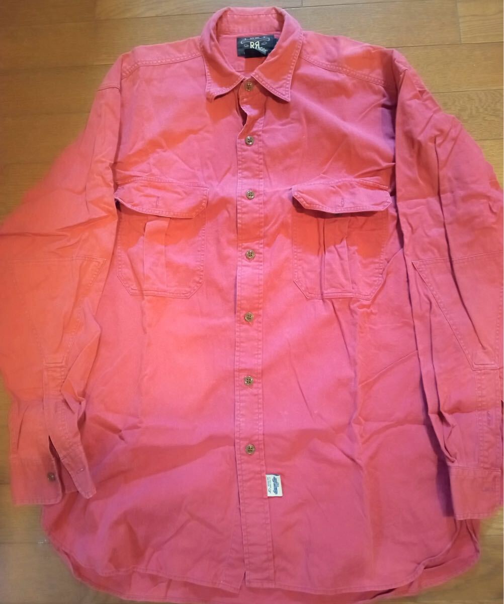 ダブルアールエル RRL シャツ M ワインレッド拍卖