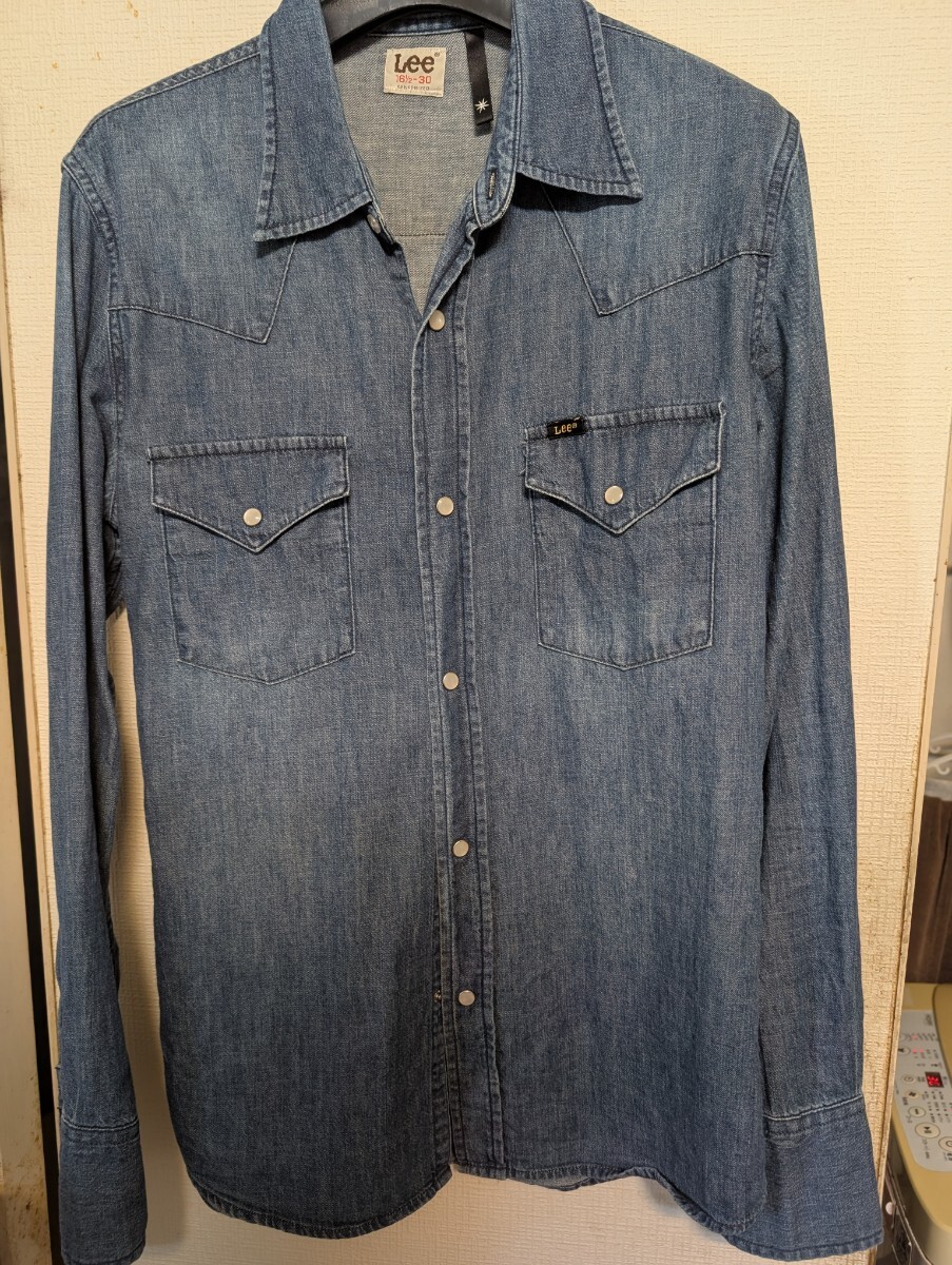 Lee デニムウエスタンシャツ Lサイズ拍卖