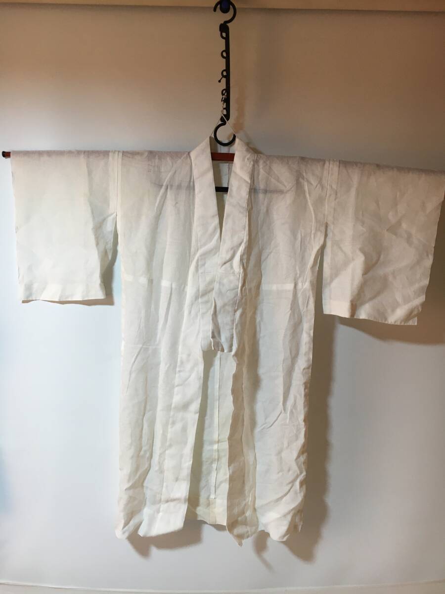 1000円スタート 長襦袢 夏物 女性和装 和服 着物肌着 汚れあり 中古品 拍卖