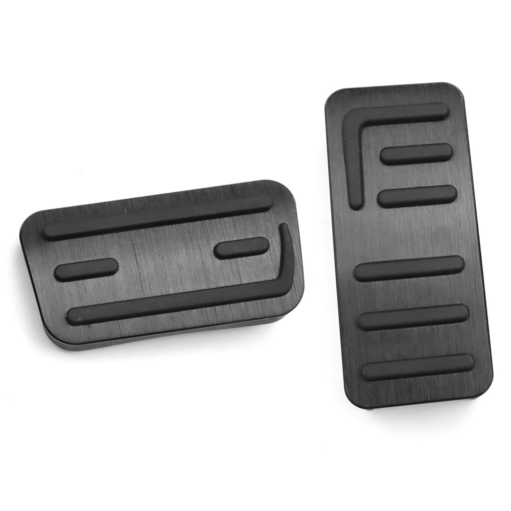 ホンダ N-BOX JF5/JF6 用 アルミ ペダルカバー 高品質 ブレーキ アクセル カバー 穴あけは不要です 2点セット ブラック拍卖