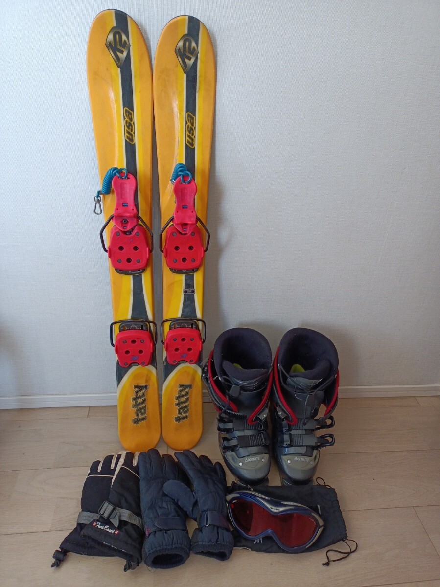 【引取限定】K2 Fatty ショート ファン スキーセット スキー板 ショートスキー拍卖