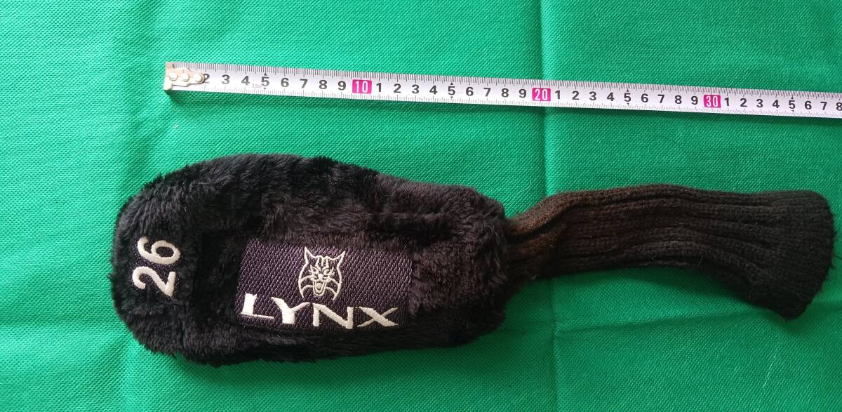 ★★リンクス LYNX 26 ボア素材 ヘッドカバー U26用 (黒)E41拍卖
