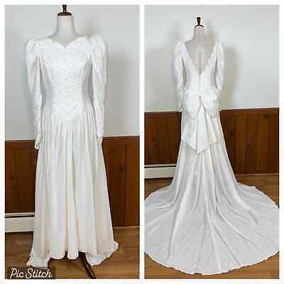 ベルベット ホワイト 白 ウェディングドレス ヴィンテージ ビンテージ拍卖