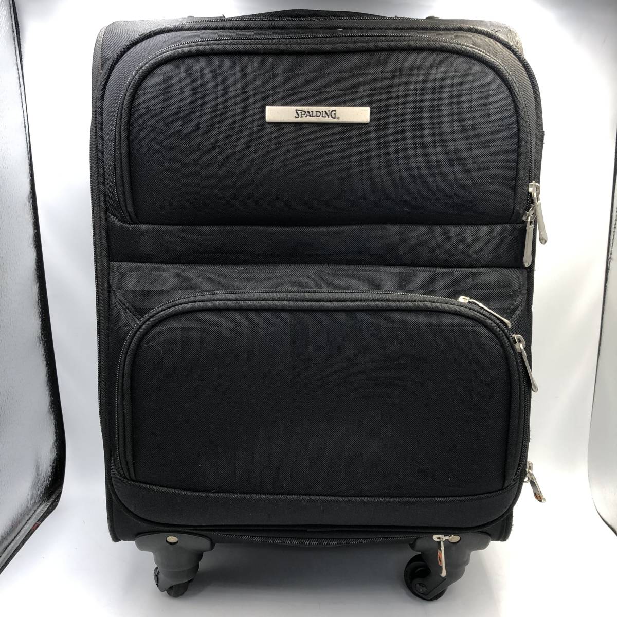 中古 SPALDING スポルディング スーツケース キャリーバッグ 旅行 ブラック 大容量拍卖