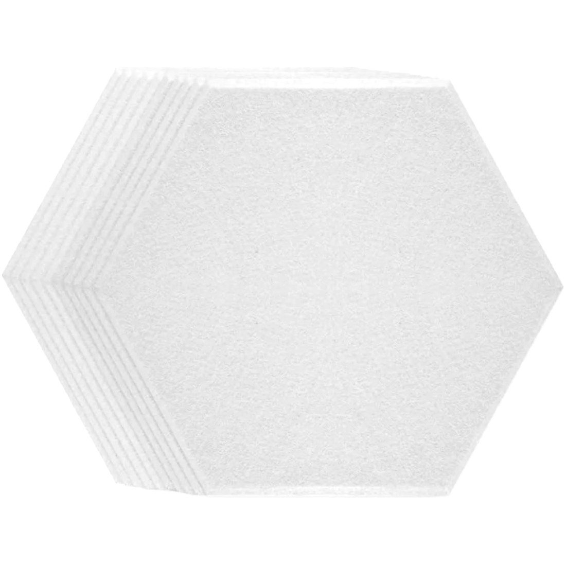 吸音材 吸音シート 防音シート 縦約26*横約30*辺の長さ15*厚さ0.9cm 面取りあり 硬質吸音フェルトボード 吸音パネル ホワイト拍卖