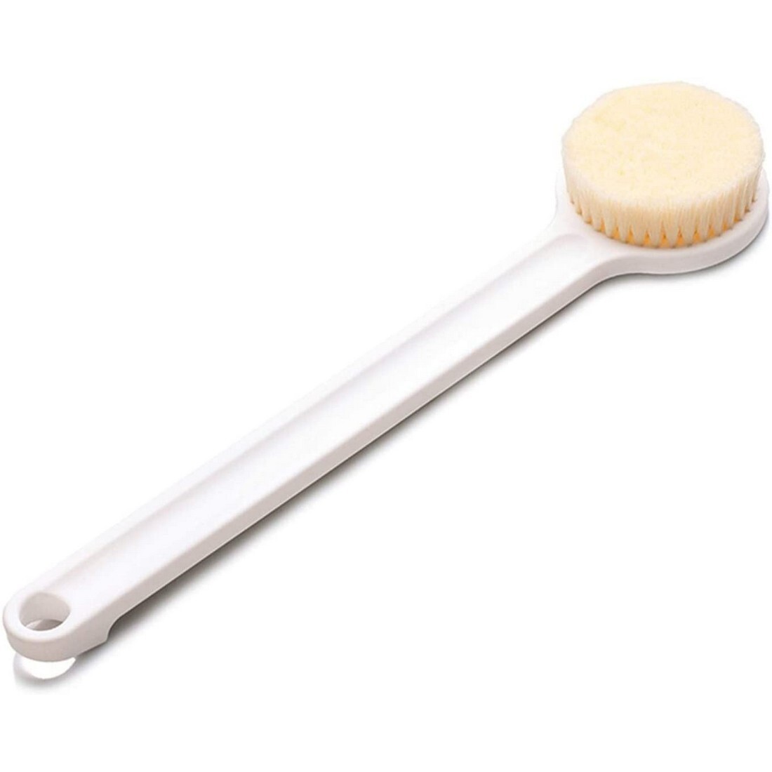 ボディブラシ ソフトヘアアンチスリップロングハンドル リング付シャワーブラシ拍卖