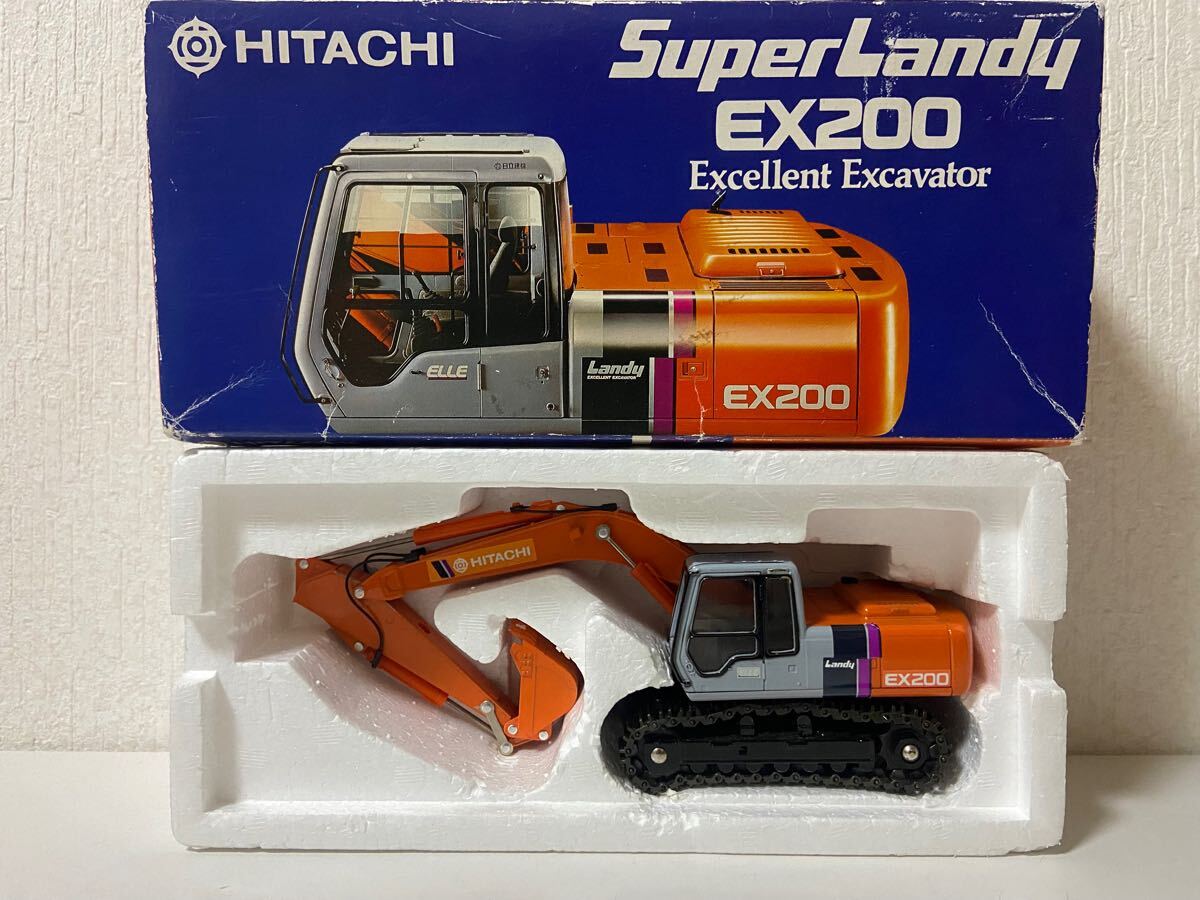 特注 1/40 日立建機 EX200 油圧ショベルカー  EXCAVATOR 重機 HITACHI ミニチュア 非売品 サンプル拍卖