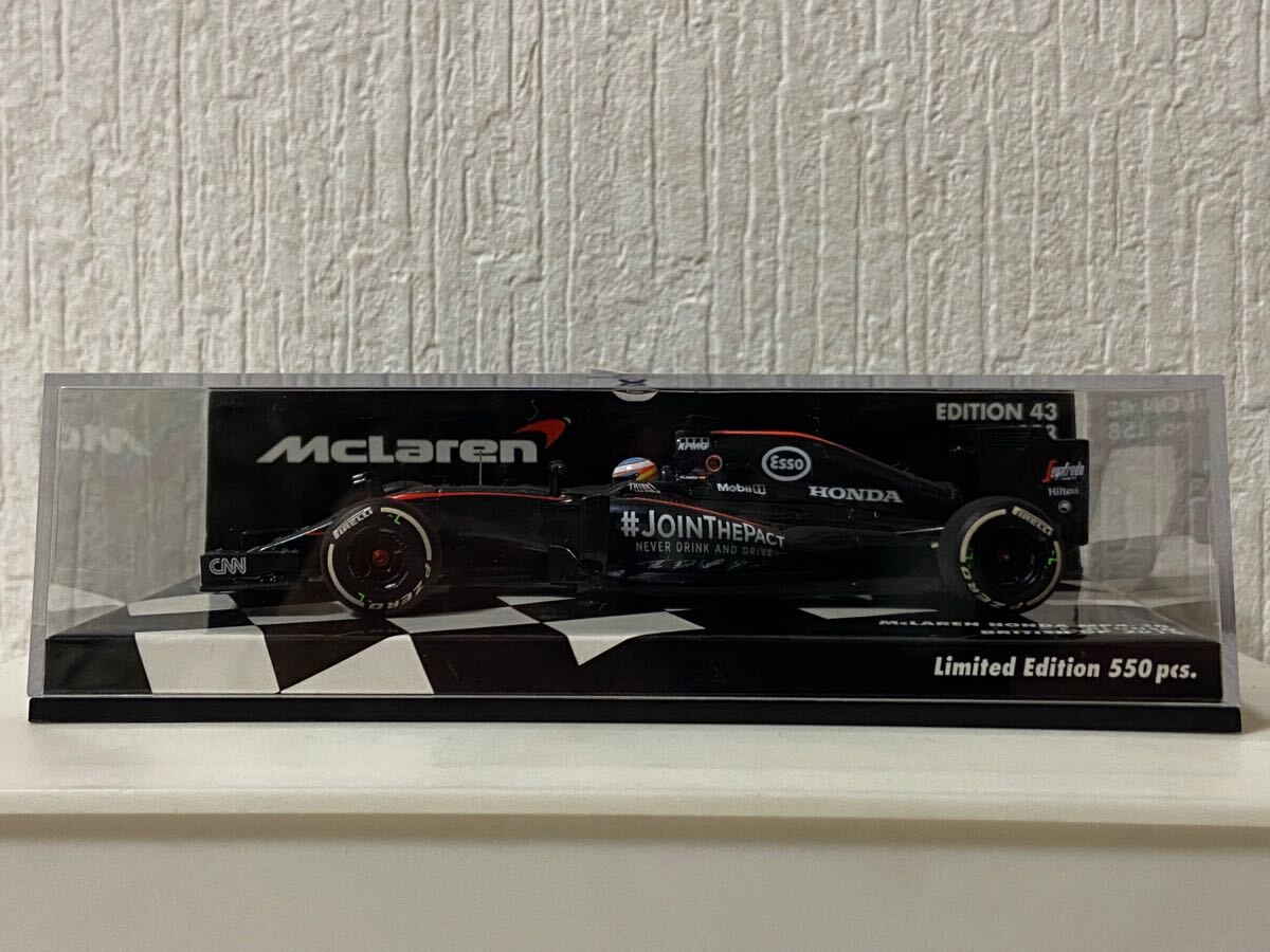 ミニチャンプス 1/43 マクラーレン ホンダ MP4-20 バトン イギリスGP 2015 #14 F1 MINICHAMPS McLaren Honda 550pcs拍卖