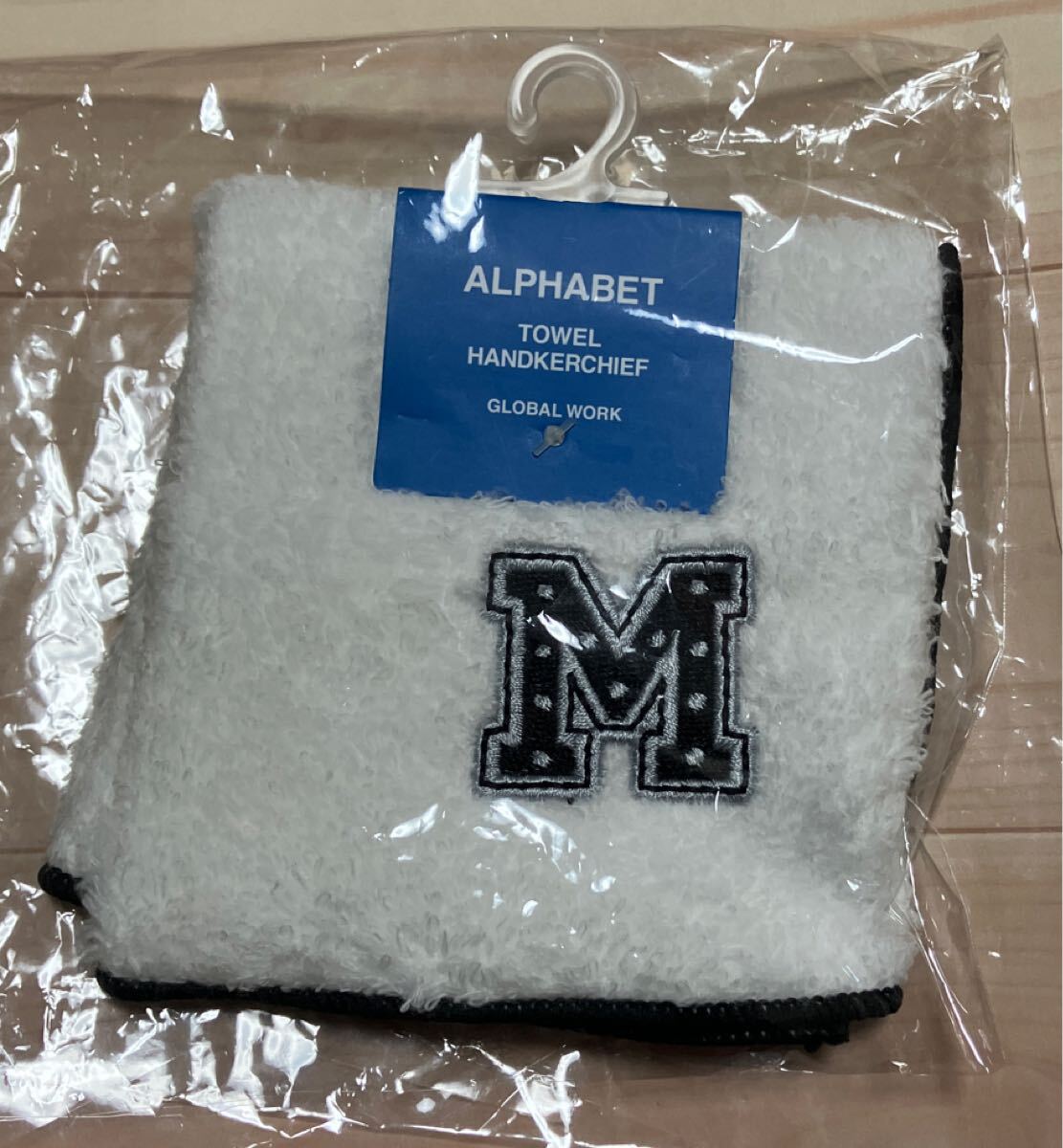 グローバルワーク アルファベット イニシャル タオルハンカチ イニシャル=M拍卖