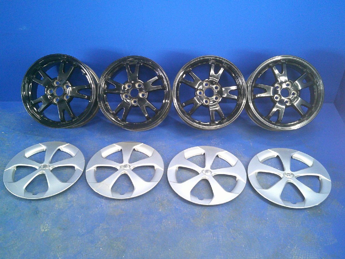 中古 トヨタ プリウス ZVW30 後期 15x6J 5H 100 純正 15インチ アルミホイール 4本セット (棚66-801)拍卖