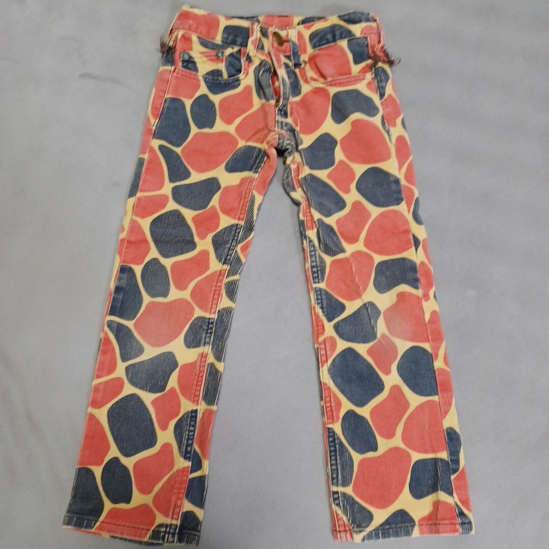 ブーフーウー バックアレイきりんジラフ柄コーデュロイパンツ120cm拍卖