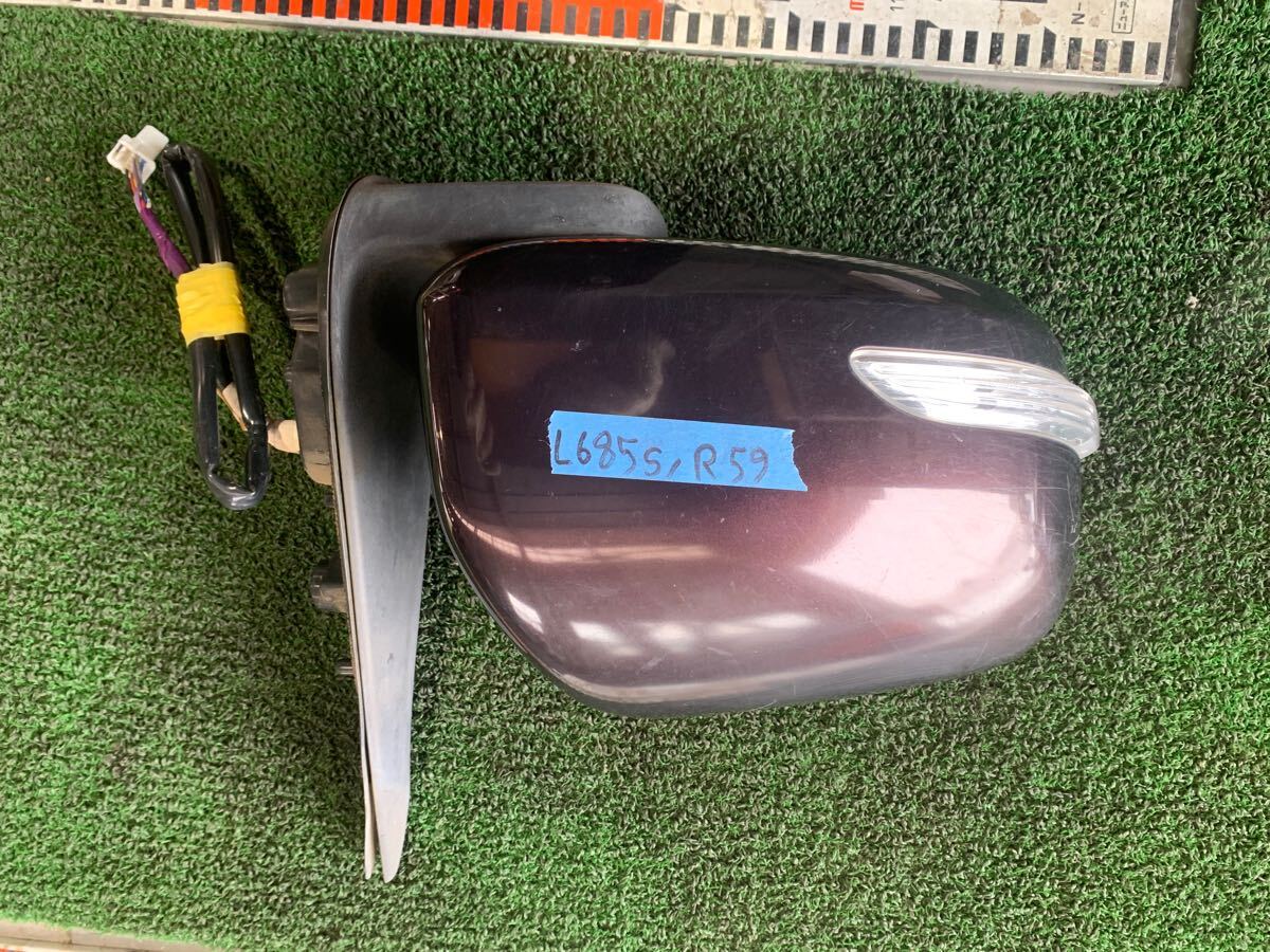 送料無料 ダイハツ 純正 L675S L685S ミラ ココア ドアミラー サイドミラー R59 紫 ブラウン 右拍卖
