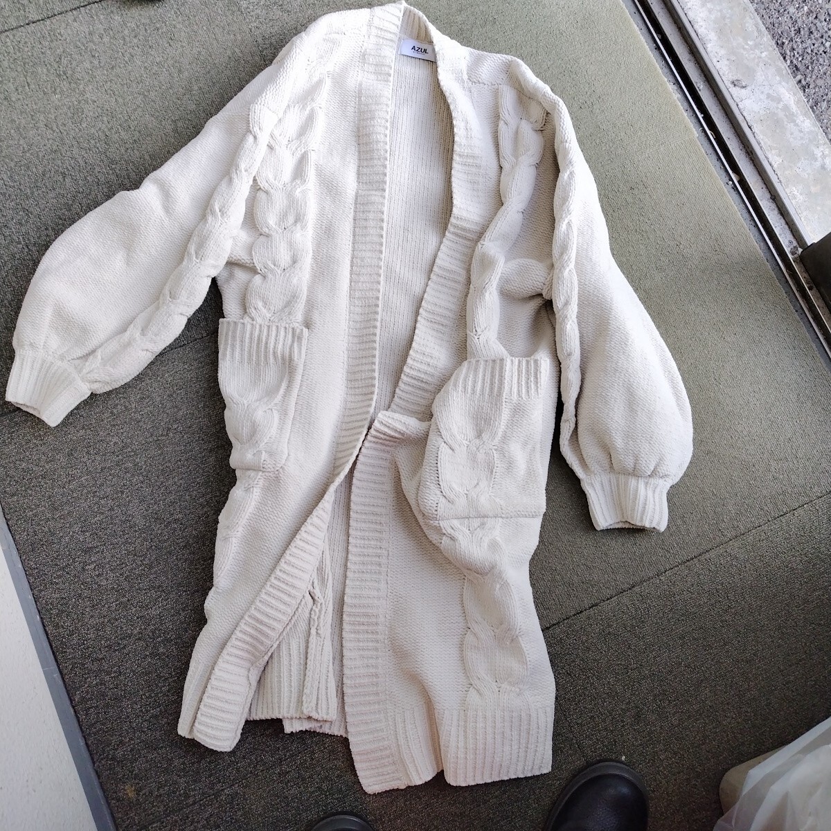 AZUL ロング カーディガン ニット レディースMサイズ ロングカーディガン拍卖