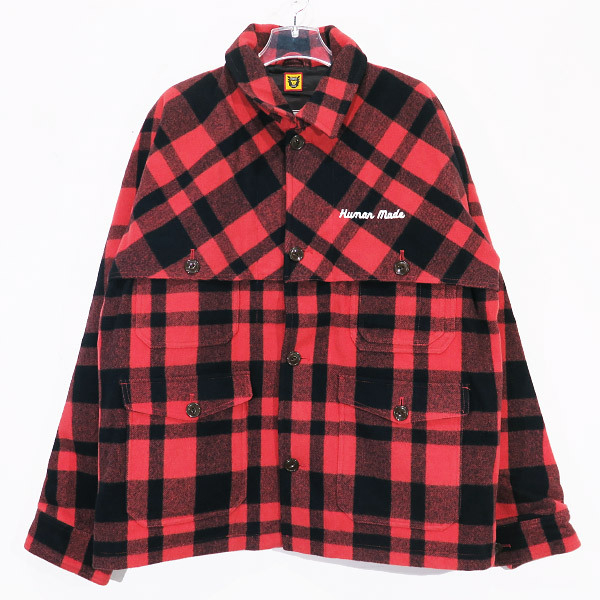 HUMAN MADE ヒューマンメイド WOOL HUNTING JACKET ウール ハンティング ジャケット アウター レッド チェック Jank拍卖