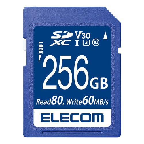 エレコム SDXCカード ビデオスピードクラス対応 UHS-I U3 80MB s 256GB MF-FS256GU13V3R拍卖