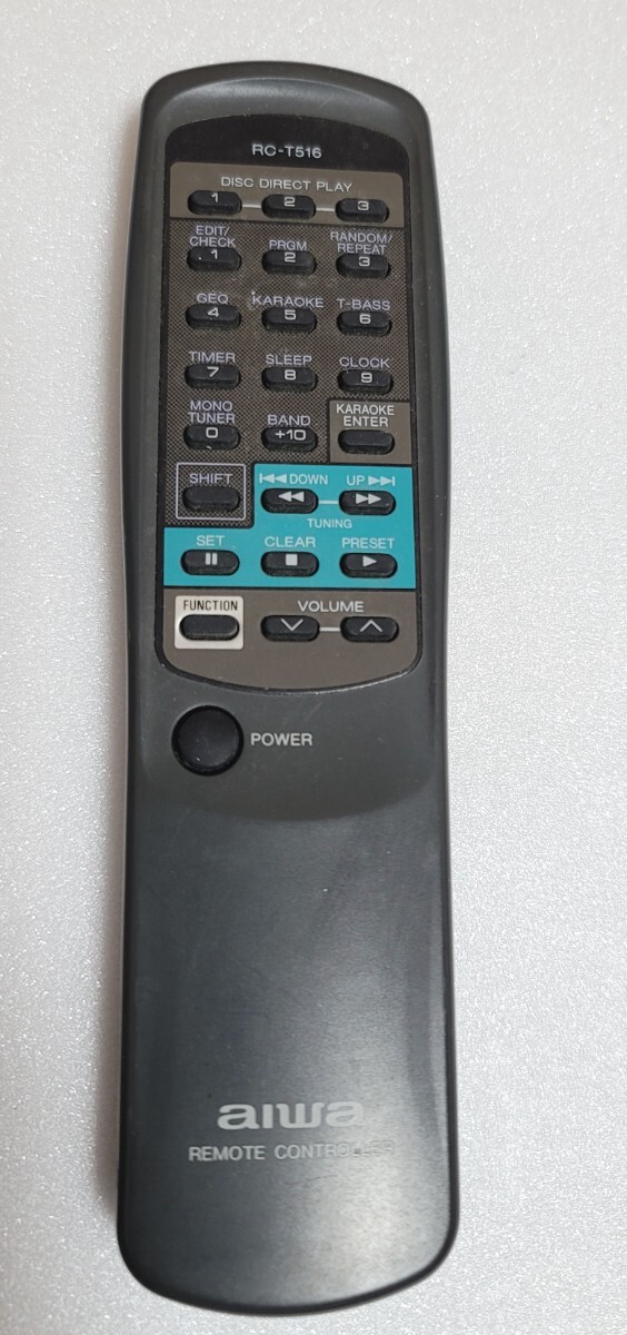 AIWA アイワ RC-T516 リモコン 赤外線発光確認済み拍卖