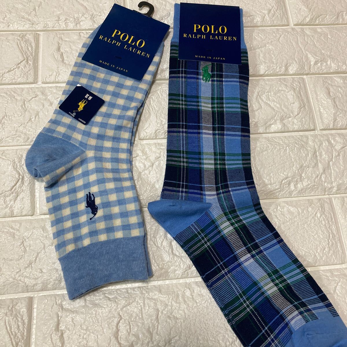新品ポロラルフローレン 靴下2足  POLO LAUREN RALPH拍卖