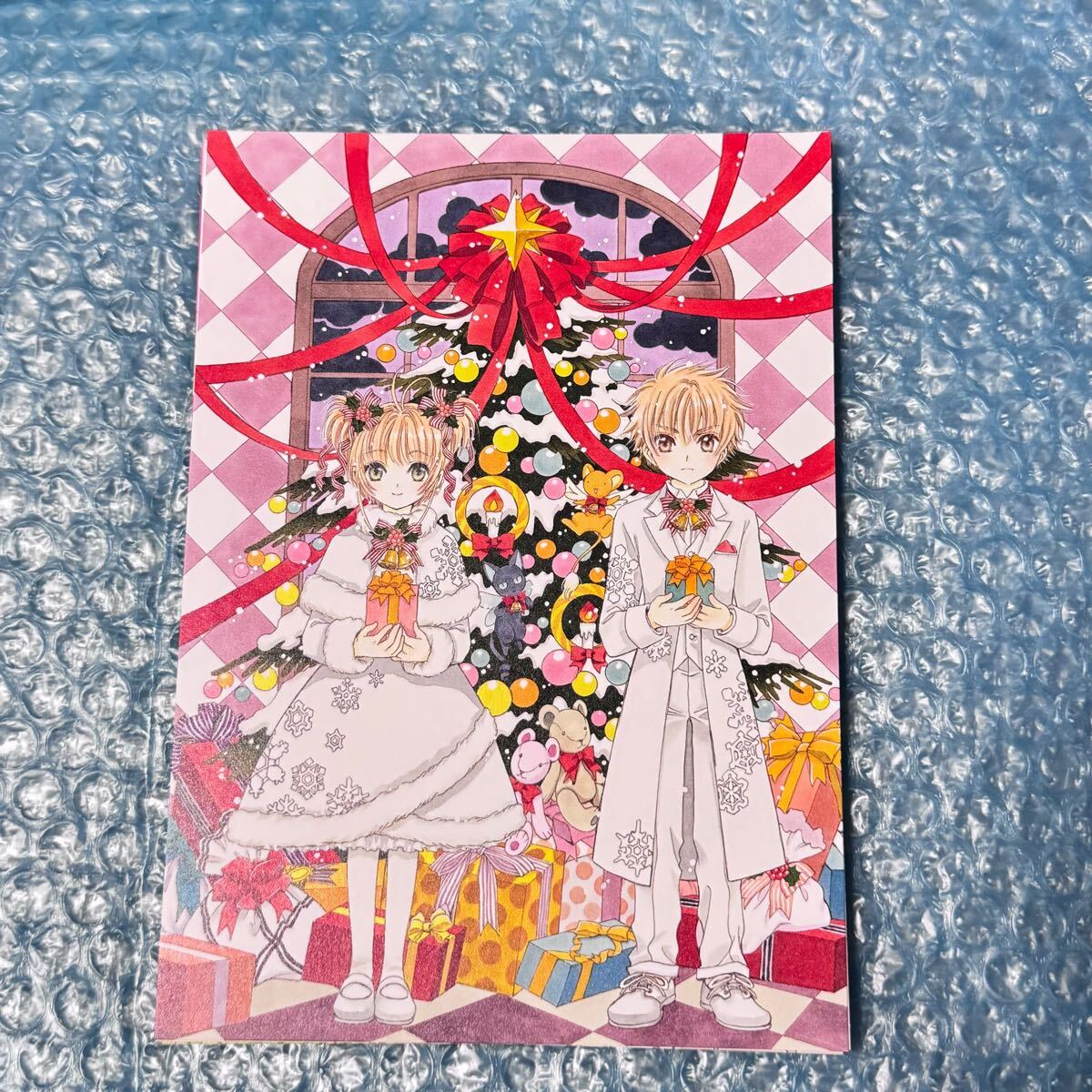 カードキャプターさくら イラストカード 縦約18cm トレカ CLAMP なかよし ポストカード クリスマス拍卖