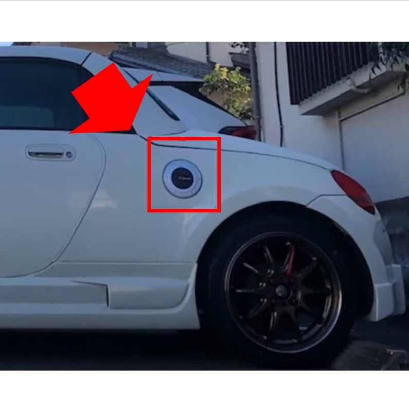 ★新品 未使用 純正部品 ダイハツ DAIHATSU コペン COPEN L880K フューエルリッド ガーニッシュ カスタム ドレスアップ カーボン★拍卖