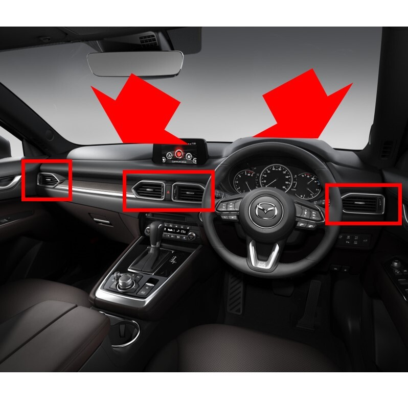 ★新品 未使用 純正部品 マツダ 純正 CX8 CX5 エアコンベンチレーター 運転席側 助手席側 センター 3点セット 在庫限り 希少 レア★拍卖