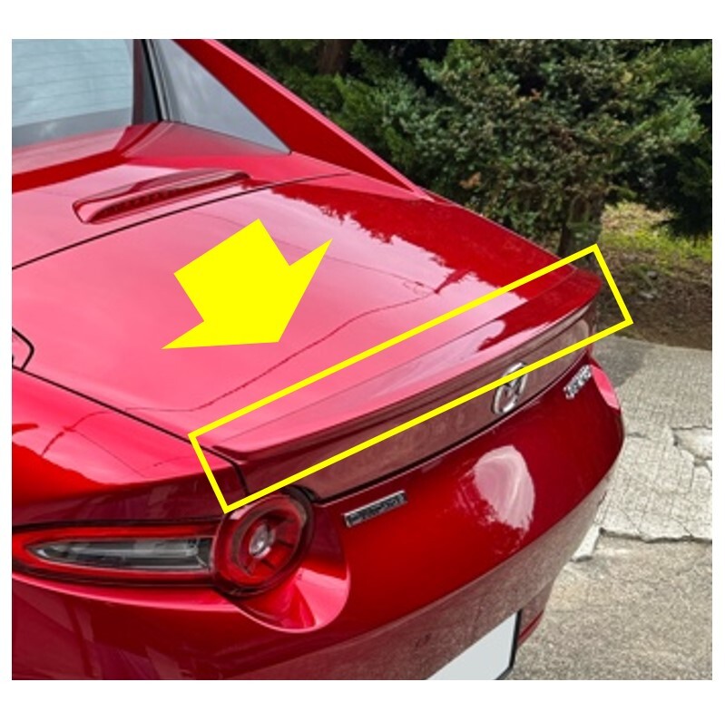 ★新品 未使用 純正部品 マツダ ロードスターRF NDERE 純正 MAZDASPEED リアスポイラー ソウルレッドクリスタルメタリック 在庫限り★拍卖